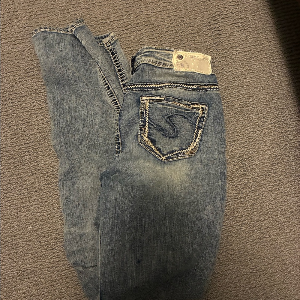 Silver Suki Jeans